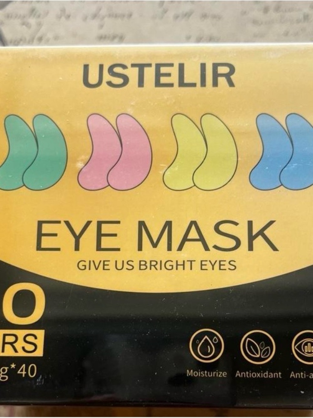 Pink,Green,Gold & Blue Eye Mask Pair - Hydrating Under-Eye Patches